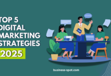 "Digital marketing strategies for 2025 featuring SEO, AI, video marketing, and social media trends."